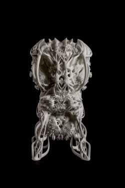 An exhibit from Metamorphosis or Confrontation
Vessels of Vanitas II
Tobias Klein
2016
Resin (white),
3D print (Stereolithography Apparatus SLA)
Edition of 3
75 x 25 x 40 cm
©Tobias Klein